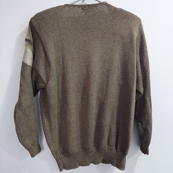 VINTAGE Franco Valeri Sequined Beaded Sweater, Size L - Picture 3 of 10